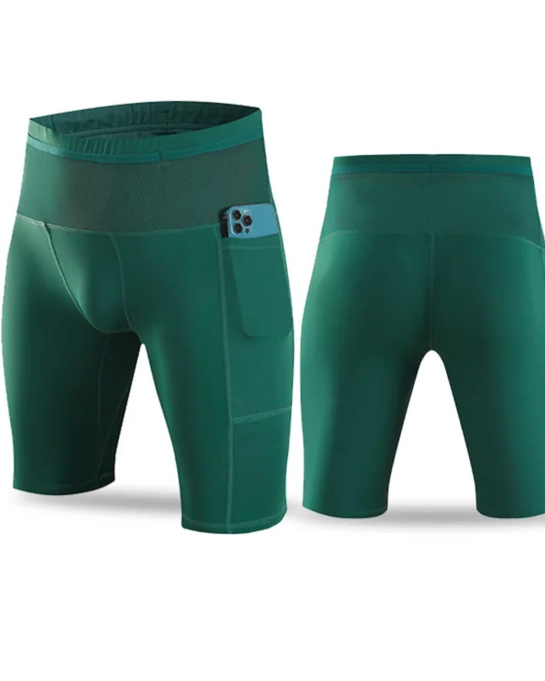 TriiRun AeroTight – Men’s Compression Running Shorts with Multi Pockets & Quick-Dry Fabric
