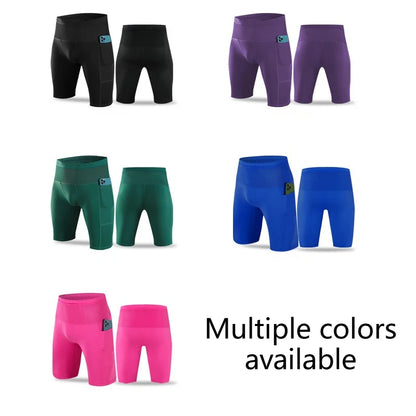 TriiRun AeroTight – Men’s Compression Running Shorts with Multi Pockets & Quick-Dry Fabric