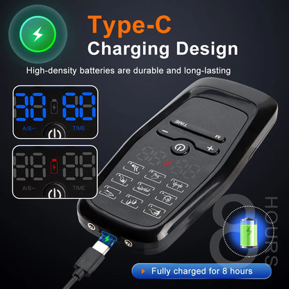 PulseRelief 6X – Multi-Function TENS Electric Massager | 6 Modes & 19 Intensity Levels