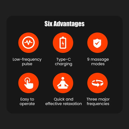 PulseRelief 6X – Multi-Function TENS Electric Massager | 6 Modes & 19 Intensity Levels