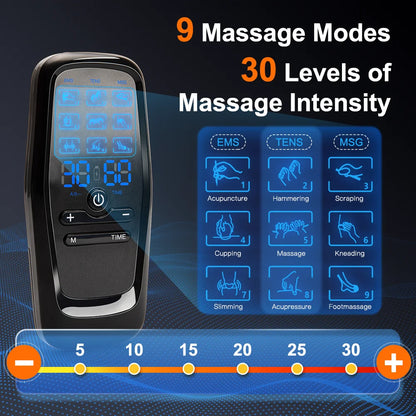 PulseRelief 6X – Multi-Function TENS Electric Massager | 6 Modes & 19 Intensity Levels